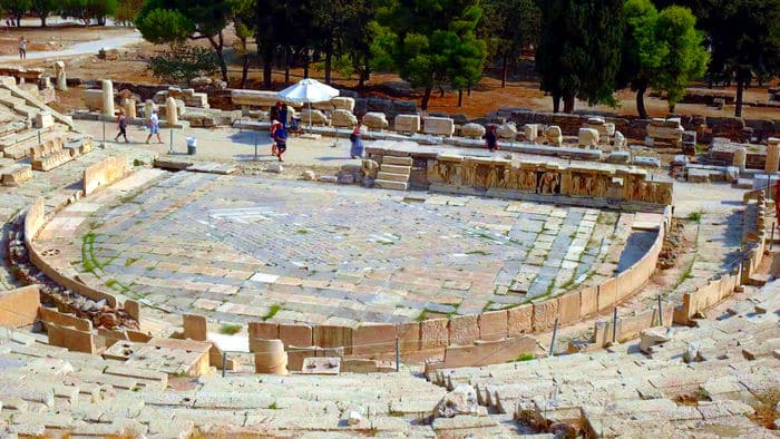 Theater of Dionysus, birth place of tragedy and comedy